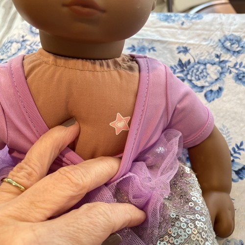American Girl Bitty Baby African American Doll Molded Hair W/Blocks - Picture 6 of 11