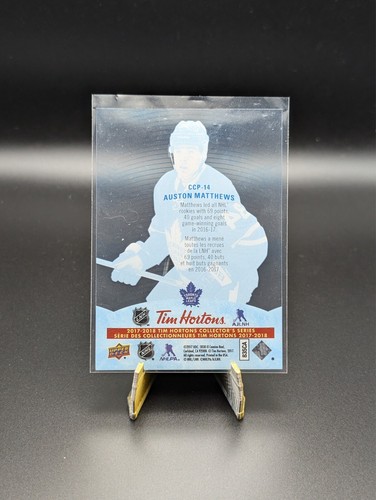 2017-18 Upper Deck Tim Hortons Auston Matthews #CCP-14 Clear Cut Phenoms - Picture 2 of 2