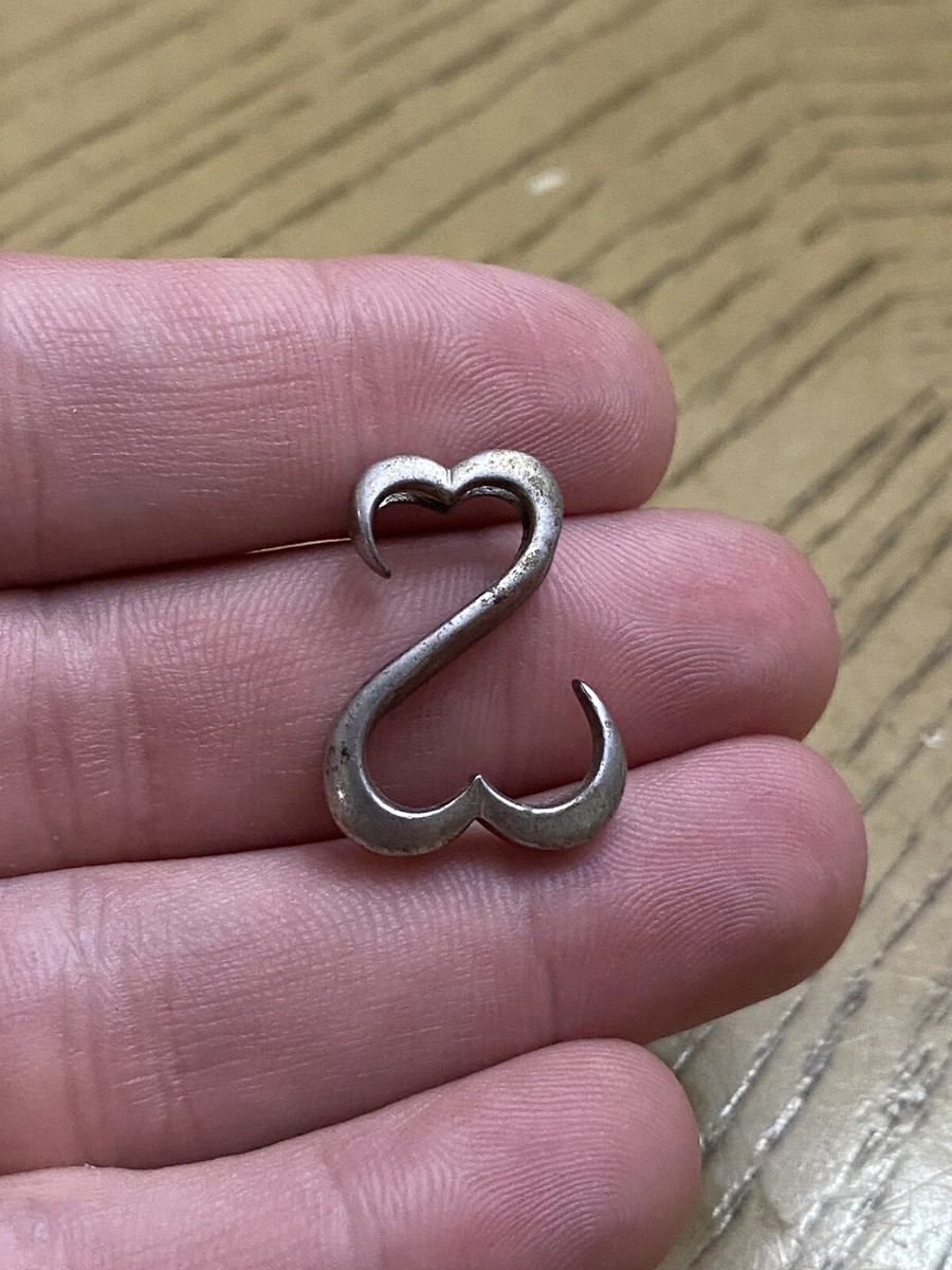 ネックレス・ペンダント VINTAGE HOLLYWOOD Keyhole Heart Necklace 4BNY562 Georg Jensen Sterling Silver Artist 'Double Heart' Pendant