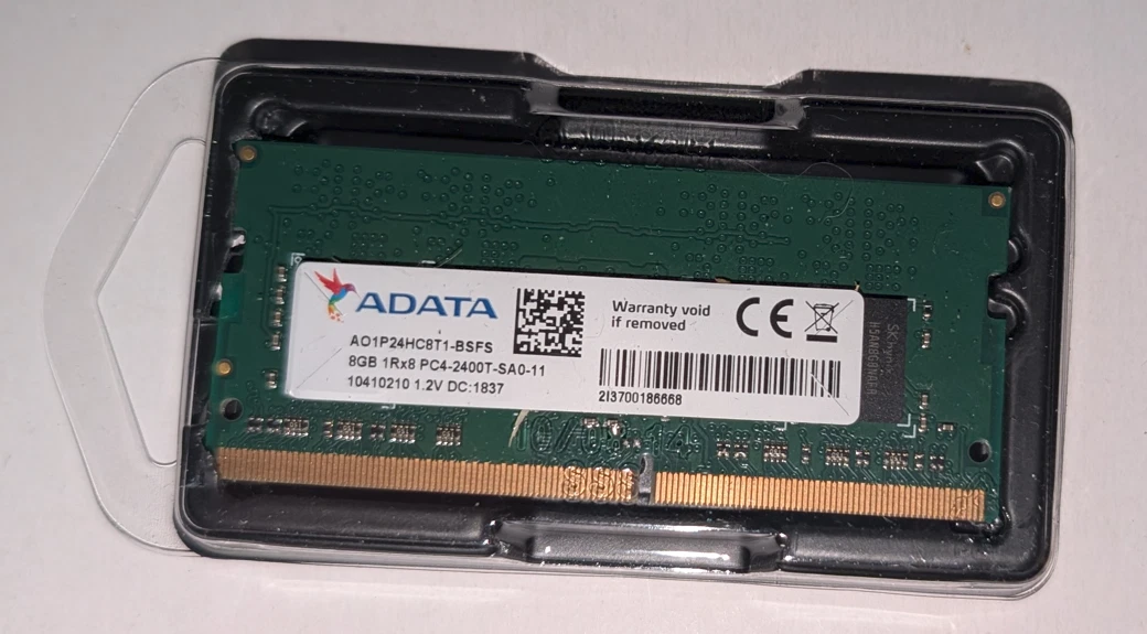 ADATA PC4-19200 (DDR4-2400) Bus Speed Computer RAM 8 GB Capacity