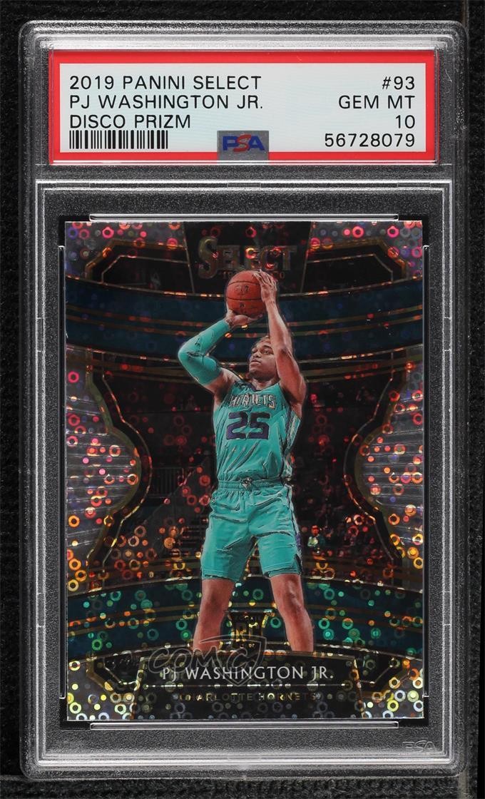 2019 Select Concourse Hybrid Disco Prizm PJ Washington Jr #93 PSA 10 GEM MT 01su