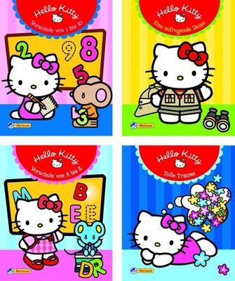Hello Kitty Maxi-Mini Büchlein - 4 Stück für die Vorschule
