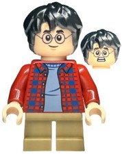 LEGO� Minifig hp481 - Harry Potter - Dark Red Plaid Flannel Shirt