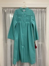 Vintage New Old-stock Womens House Coat Kayser Pearl Snap Robe Velour with tags
