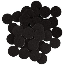 Felt Furniture Pads Heavy Duty 1in Black 48Pcs Hardwood Floor Protection