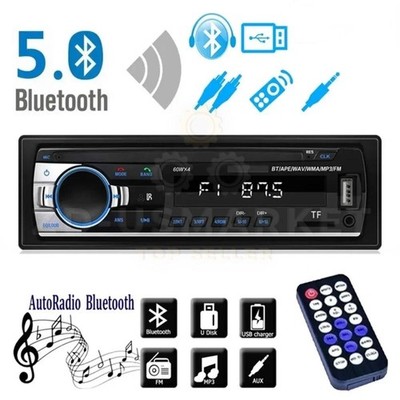 Bluetooth Car Radio Player Stereo Audio In-Dash FM Aux Input Receiver SD MP3