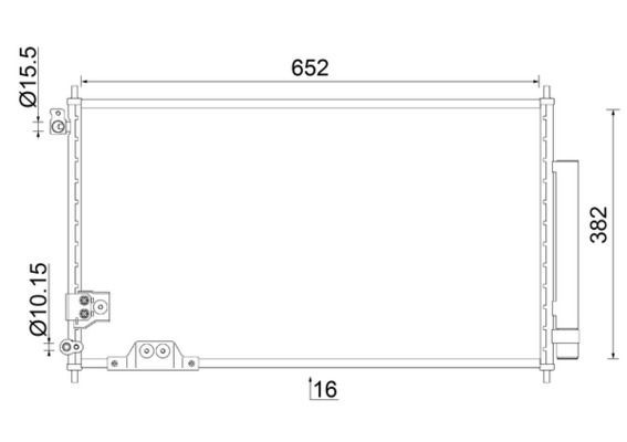 Mahle Kondensator, Klimaanlage Ac 826 000S FüR Honda-image