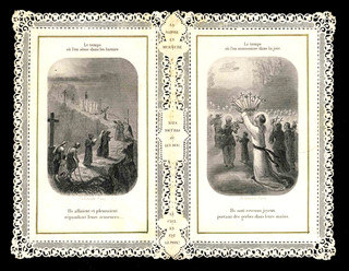 (126059) Image pieuse canivet santino merlettato holy card lace: Letaille