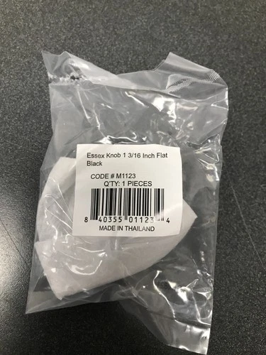 Top Knobs Essex Mushroom Cabinet Knob - Flat Black - Picture 3 of 5