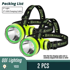 Diving LED Headlamp Professional Headlight Diver Spearfishing Light Head Torch