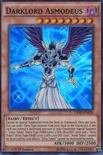 Yugioh! MP Darklord Asmodeus - DESO-EN038 - Super Rare - 1st Edition Moderately
