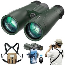 15x54 Binoculars for Adults High Powered with Harness, Phone Adapter and Blue...