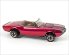 Vintage 1968 Hot Wheels Diecast 1/64 Redline Red Custom Firebird Brown Int. USA