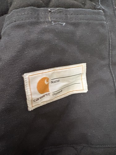 Carrhart Black Quilted Jacket XL Youth 18/20 - Picture 3 of 4