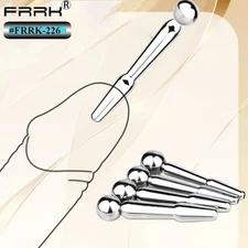 FRRK Penis Dilator Sounding Stainless Steel Urethral Stretching Plug Four Size