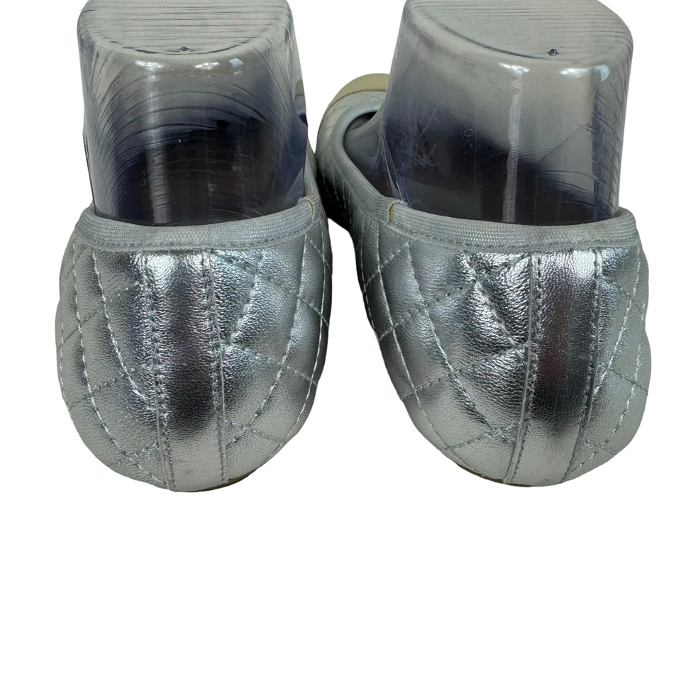 VANELi Serene Gold Silver Metallic Quilted Ballet Flats Size 9.5N - Image 3 of 4