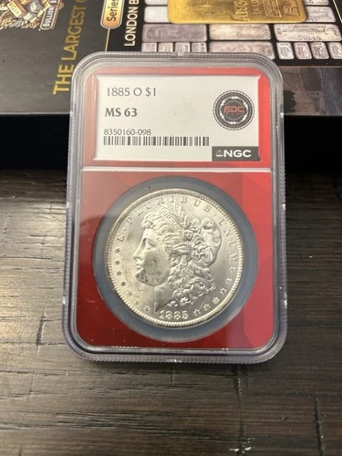 1885-O New Orleans Morgan Silver Dollar NGC Graded MS 63