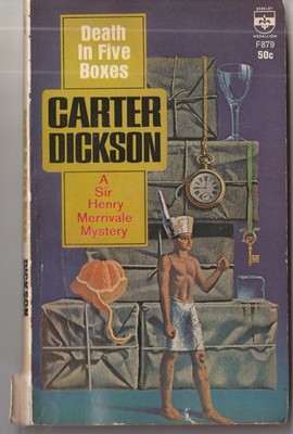 ''Death in Five Boxes'', Carter Dickson (JDC), Berkley Medallion mmpb, F879, 1966