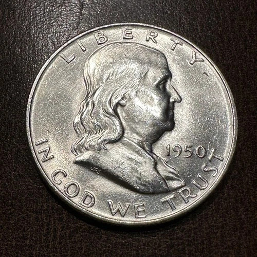 Very Choice BU 1950-D FBL Franklin Half Dollar