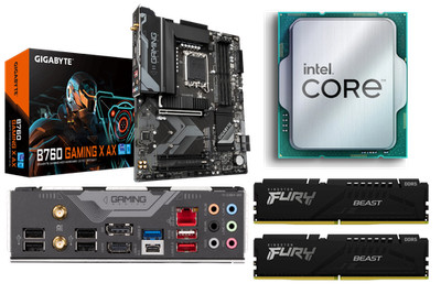 Aufrüstkit Intel Core i5-14600K, 32GB DDR5 6000, GIGABYTE B760 Gaming X AX