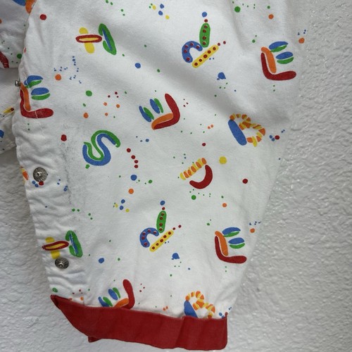 Vtg 90's OshKosh Baby Primary Color Overalls 6/9 Month USA - Picture 11 of 14