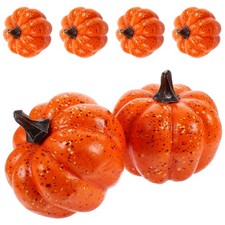 6 Pcs Zucche Finte Ornamento Di Zucca Halloween Arredamento Artificiale