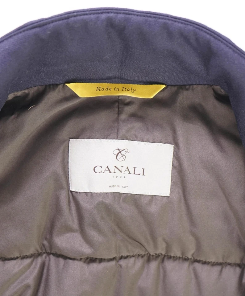 $1,395 Canali Solid Navy Wool Vest 40US (50EU) L - Image 4 of 4