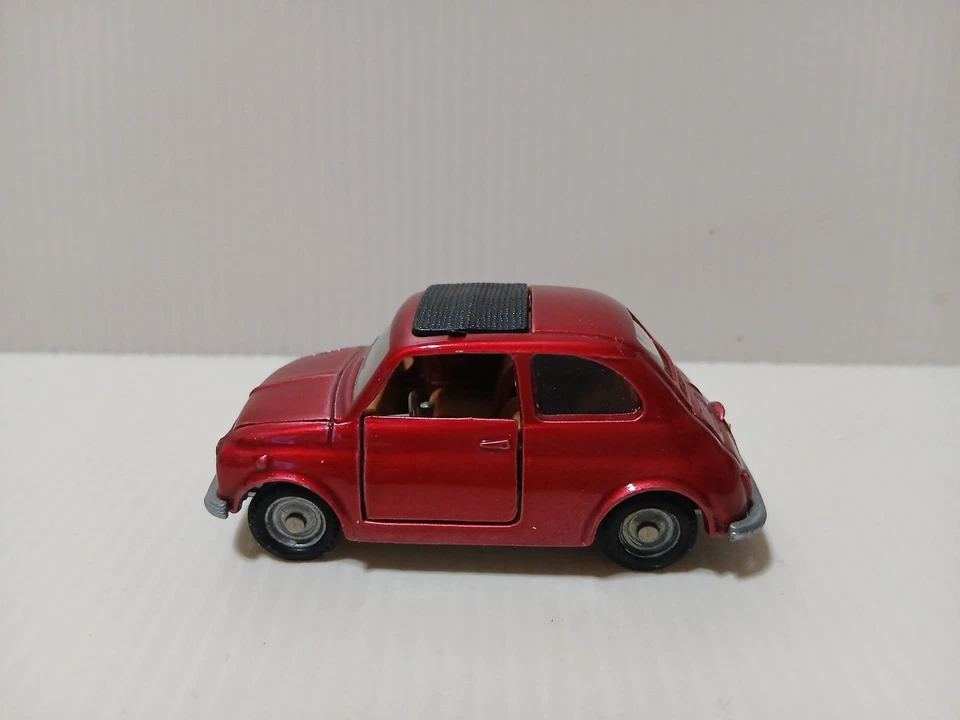 *** MEBETOYS A-36 FIAT NUOVA 500 *** SCALA 1/43 DEL 1968 (ROSSO METALLIZZATO) !! - Immagine 2 di 4