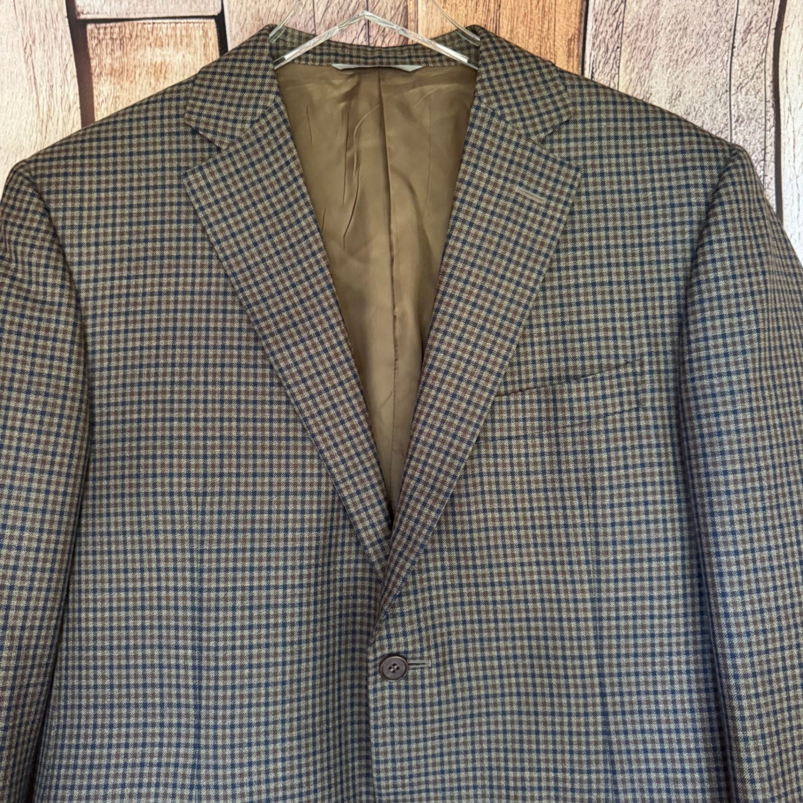 Canali Blazer 1934 Silk Wool Check Blazer Plaid M… - image 3