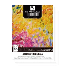 GR DZPLUS Oil Pastel | 9x12 in (123 lb/200g) | 30 Sheets Heavyweight Drawing ...