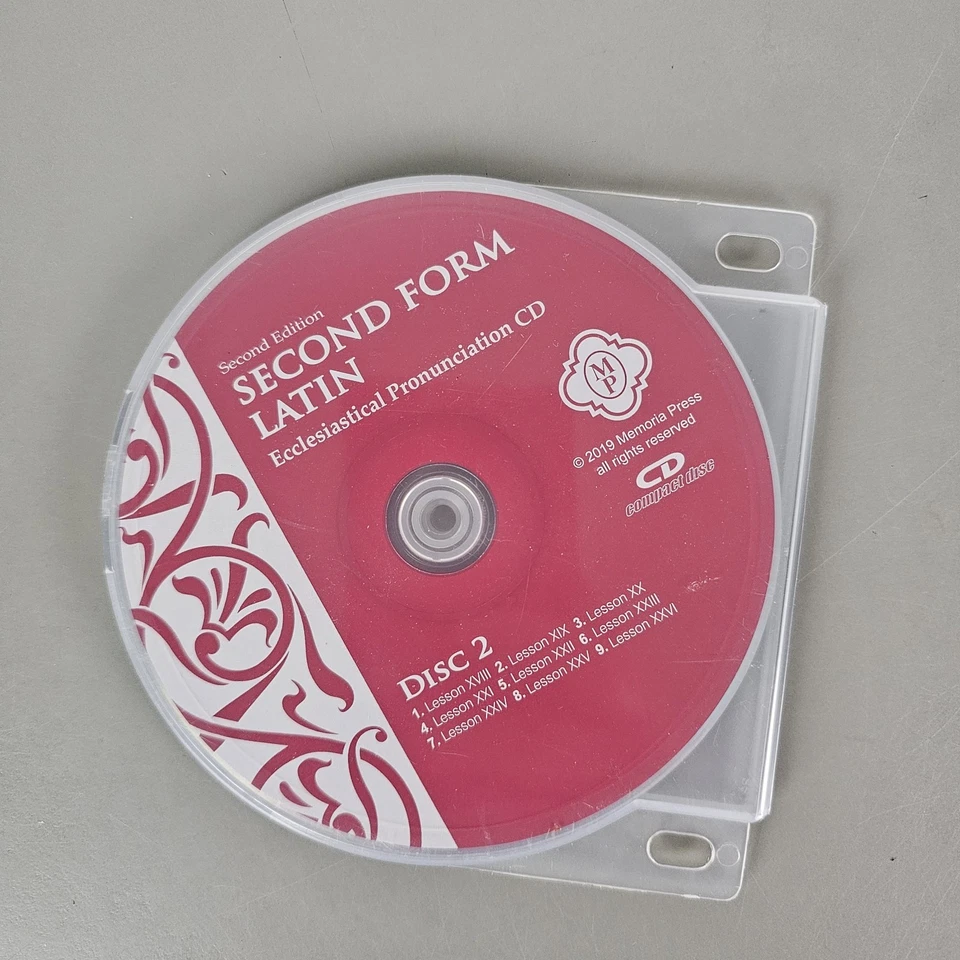 Memoria Press Second Form Latin 2nd Edition Ecclesiastical Pronunciation CD - Image 2 of 3