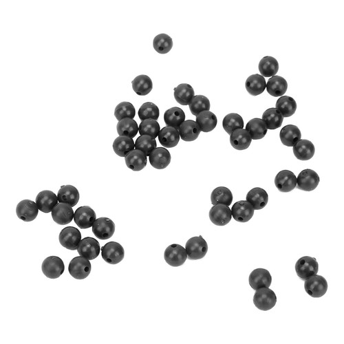 (Schwarz) 50 Stück 8mm Space Beans Set Silica Gel Angelschnur Stopper Kollis NS - Bild 4 von 24