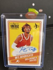 2021 Onyx Vintage #VAGB Greg Brown Auto Texas