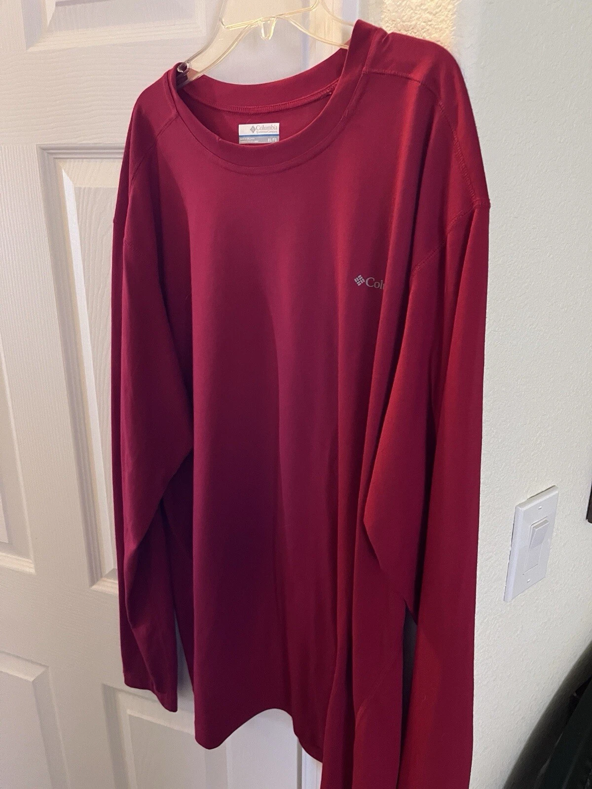COLUMBIA Men's XL Omni-wick T Shirt Long Sleeve XL Red Hiking Outdoor
Opens in a new window or tab