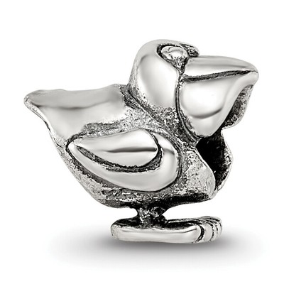 Silber Reflexionen Kinder Pelikanperle QRS1161