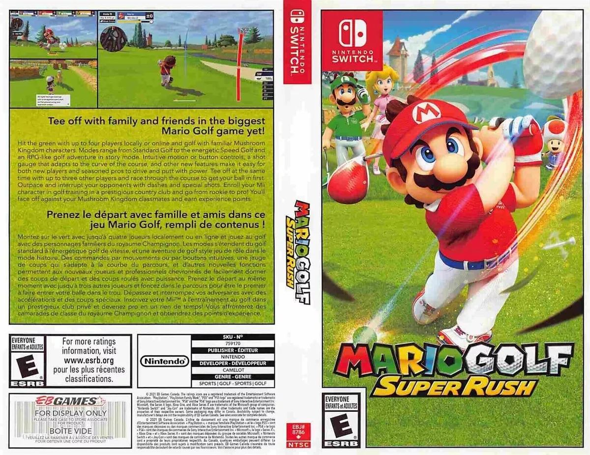 | MARIO display GOLF art SUPER Nintendo box eBay Switch store RUSH