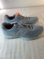 New Balance Womens Fresh Foam 880 V10 W880G10 Gray Blue Running Shoes Size 8 B