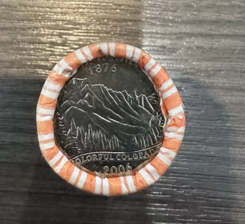 UNCIRCULATED ORIGINAL MINT WRAPPED Roll Of 40 2006-D Colorado State Quarters