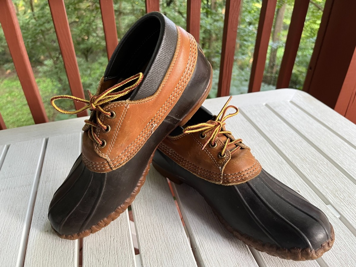 LL Bean Maine Hunting Shoe Mens Gumshoe Duck Low Boots Size 9 M