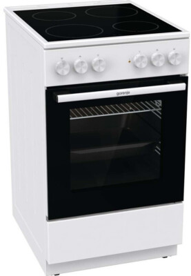 Gorenje GEC5A21WG Standherd 50 cm Elektroherd Weiß Ceranfeld
