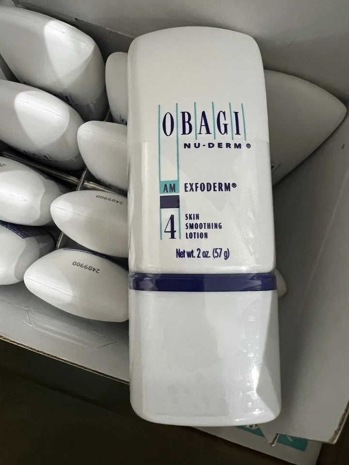 New SEALED Obagi Nu-Derm EXFODERM  AM 4 skin smoothing lotion 2 oz  57g BNIB - Image 3 of 4