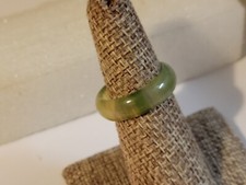 Light Green Glass Ring Size 7