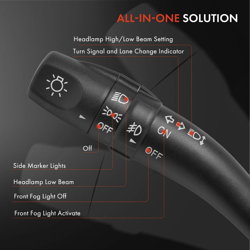 Turn Signal Switch for Kia Rondo 2007 2008-2010 with Fog Lights with 13 Blade - Image 2 of 4