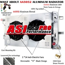 4-ROW RADIATOR+SHROUD FAN For CHEVY SILVERADO 2500/3500 DURAMAX 6.6L 2001-2005