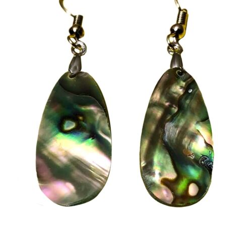 Abalone Shell Drop Earrings Empress Dangle Abstract Shell Earrings Earring LG - Picture 1 of 5