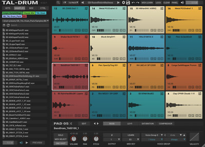 TAL TAL-DRUM Drum Machine Sampler Samples Plugin VST alt Native Instruments XLN