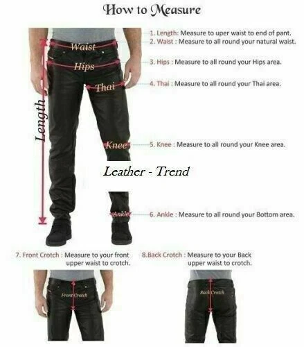 Wear Lambskin Men's Pant Pure Genuine Biker Dark Red Leather Stylish Casual Fit - Image 3 of 4