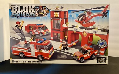 NEW/SEALED Mega Bloks  Blok Squad  Fire Patrol Station (2404) 956 pcs  Retired
