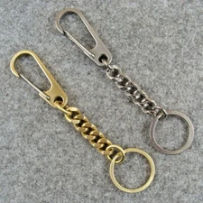 Brass / Steel Key Chain Holder Keyrings Bag Wallet Chain Keychains, Snap Hook