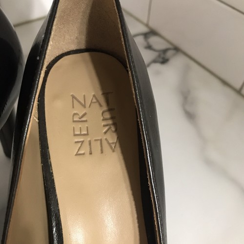 Naturalizer Patent Leather Women’s Pumps Heels Sz 8 Teresa Pearlized Olive Green - Picture 5 of 7